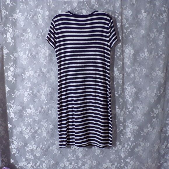 Brooks Brothers Red Fleece Dress Blue & White Stripe Old Money Preppy Size Small - Picture 2 of 4